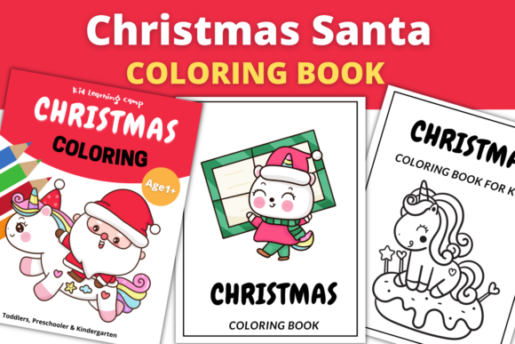 Christmas Coloring Pages Santa Coloring for Crafting & Cricut Projects