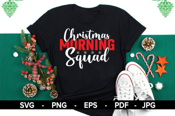 Christmas Morning Crew SVG Print Templates for Branding and Marketing