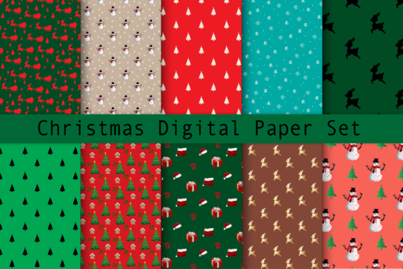 Christmas Seamless Pattern Background for Local Business Branding
