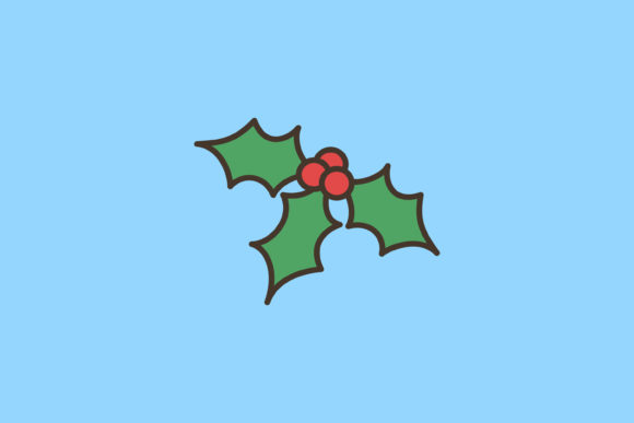 Christmas Vector Icon Illustration for Website and Editorial Design