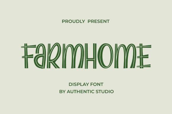 Farmhome Display: A Versatile Graphic Design Asset for Branding