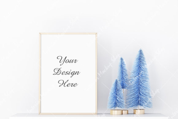 Frame Mockup Christmas for Branding and Packaging Design