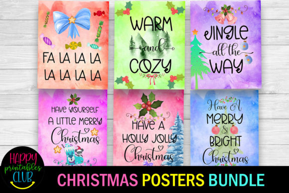 Holiday Christmas Posters Bundle Review