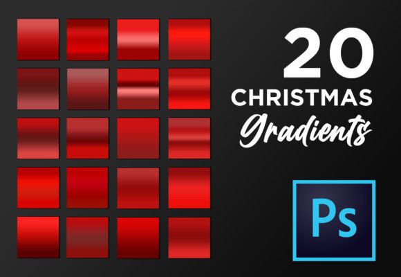 Photoshop Christmas Gradient Pack GRD Layer Styles