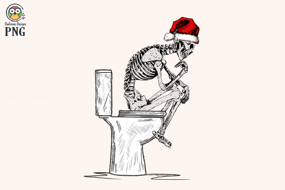 Skeleton Christmas Sublimation for Crafts