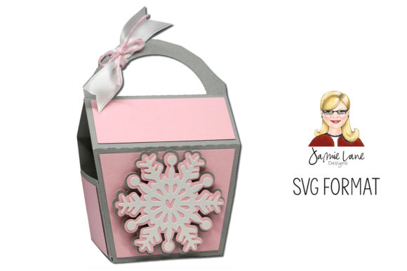 Snowflake Favor Box for Christmas Branding
