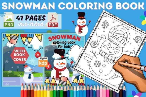 Snowman Christmas Character for Coloring Pages Amp