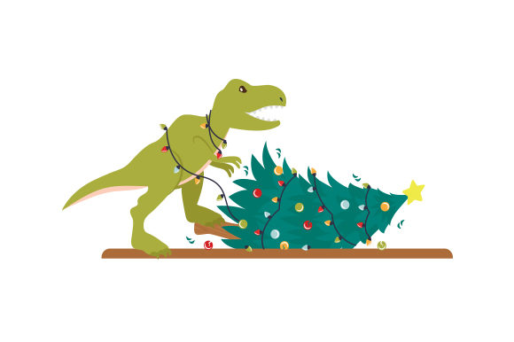 T-Rex Hates Christmas Graphic Design Asset Review