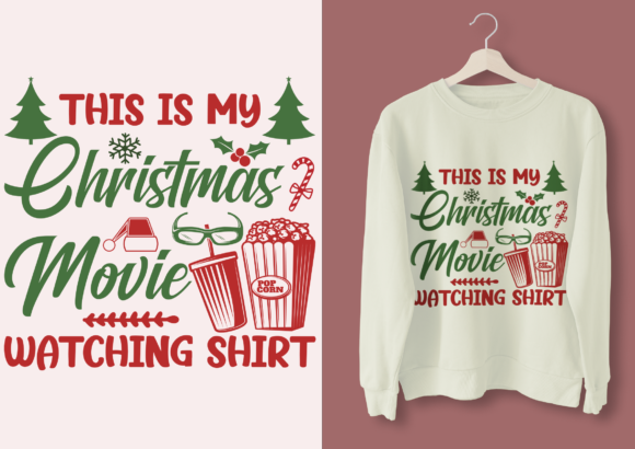 This is My Christmas Movie Watching Shirt - Crafts for Content Creators